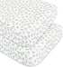 2 Pack 52X 28 Crib Sheets Fitted for Boys and Girls, Crib Sheet Fits for Standard Crib Mattress, Neutral Toddler Bed