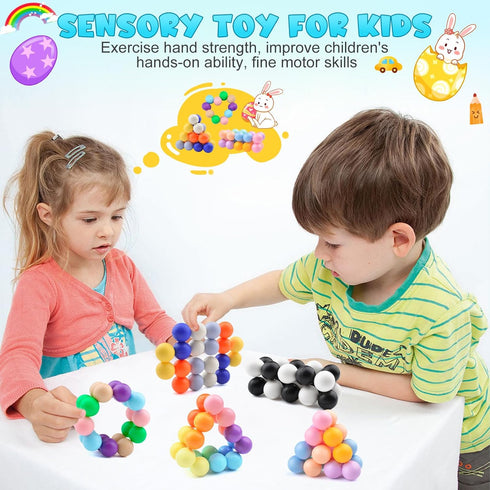 2PCS 3+ Yrissmiss Sensory Fidget Toys for Adults Kids Teens, Stress Balls ADHD Tools Autism Toys ,Travel Toys for Ages