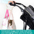 BUGGY GEAR STAR HOOK by BUGGYGEAR Gold/Navy Leather - The Perfect Way to Carry Your Baby Diaper Bag - Use The Hook on Your Stroller Handle Bars and Let The Hooks Do The Work