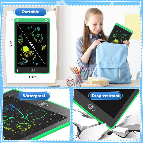 4 Pack 8.5 Inch LCD Writing Tablet for Kids, Colorful Doodle Board Drawing Tablet, Educational Learning Toys