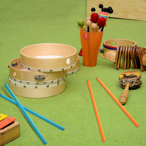 Yookeer 30 Pcs Rhythm Sticks for Kids, 5 Colors Wooden Lummi Music Toys for Classroom Play Learning