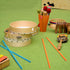 Yookeer 30 Pcs Rhythm Sticks for Kids, 5 Colors Wooden Lummi Music Toys for Classroom Play Learning