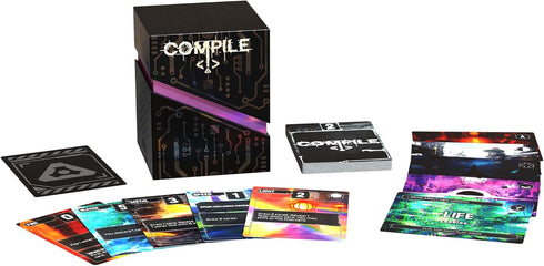 Greater Than Games: Compile: Main 1 - Area Control Strategy Card Game for 2 Players, Competing AI, Ages 14+, 20 Min