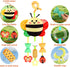 MokukuToys 0 3 6 9 12 Baby Toys for Months, Plush Animal Sensory Hanging Rattle,Newborn Interactive Soft Toys