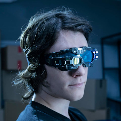 SpyX Night Mission Goggles - Spy Kids Toy with LED Light Beams, Adjustable Spy Lens for Junior Agents