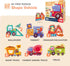 Toi 6 Packs Large Piece Toddler Jigsaw Puzzles - Animal Shaped Floor Puzzles for Kids Aged 2.5+