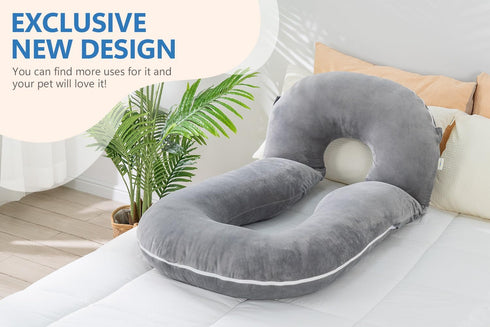 INSEN Pregnancy Pillows, Detachable Body Pillow for Sleeping, Nurse & Relax, Multi-Use Pregnancy Pillows for Pregnant