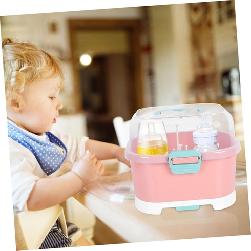 VICASKY Bottle Drying Rack with Removable Drip Tray Capacity Storage Box for Bottles Pacifiers and Cups Material Easy