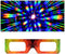 GloFX Paper Cardboard Diffraction Glasses – Geometric Rainbow (10 Pack)