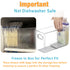 Ugotfeels 2 Breastmilk Storage Container with L Shaped Separator Boards, Dividers Will Flatten Standing Breast Milk