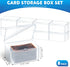 Playing Deck Card Storage Box Plastic Card Boxes Compatible with 100 Mtg Holder Storage Case 4.3 x 2.95 x 2.2 Inches Organizer Snap Closed for Trading Card Games Card Collector (8 Pcs)