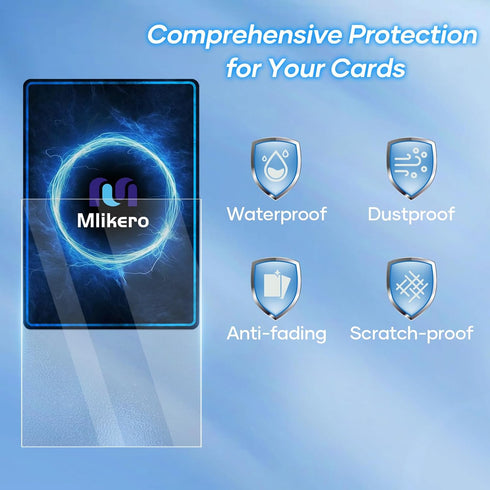 1000 Counts Card Sleeves, Matte Clear Card Sleeves Deck Card Protectors, Trading Card Sleeve Fit for MTG, Baseball