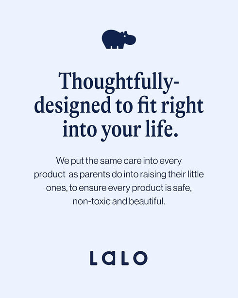 Lalo Bath Rinse Cup - Handle for Easy Grip, Tear-Free Baby Bathing, Flexible Lip, Non-Toxic, Soft Edge, Lightweight