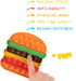Pop Its Fidget Toys Pack 4 - Stress Relief Poppet Toy for Kids, Autism Learning, French Fry Pizza Hamburger
