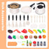 CUTE STONE Play Kitchen Accessories Toy - Play Food Sets for Kids Kitchen, Toddler Kitchen Playset