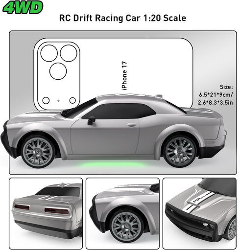 rc tech 2.4GHz 1:20 4WD 20KM/H 2Pcs RC Drift Car Remote Control Car Scale High Speed Remote Control Cars Vehicle