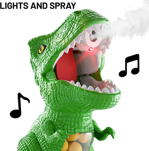 NIPLOOOW 3-8 3 4 5 6 7 8 Moveable Dinosaur Shooting Toys for Kids Years, Movable Shooting Target Toy with Air Pump