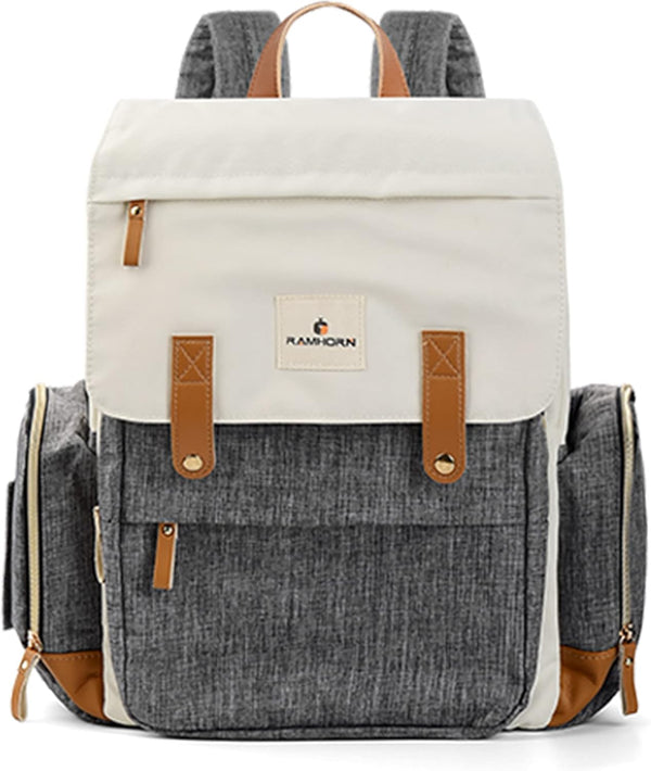 Ramhorn Diaper Bag Multifunction Travel Backpacks for Mom with Insulated Pockets and