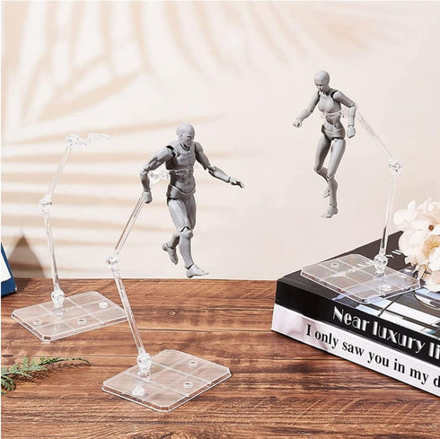 TSY TOOL 2 HG144 6" 1/44 Pcs of Action Figure Stand, Display Holder Base, Doll Model Support Stand Compatible with HG