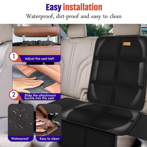 2 Pack 600D Bacgnyer Car Seat Protector, of Seat Protectors, Thickest Padded Fabric Padding, Waterproof, Durable, Anti