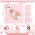 Sublaga 4 Set, 32x32 3 Pcs Baby Towels and Washcloths Hooded Baby Towel, Soft and Absorbent Baby Bath Towels, in Baby