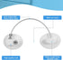 8 Pieces Refrigerator Lock with 10 Keys, Fridge Lock and Child Safety Cabinet Locks with Strong Adhesive (White)