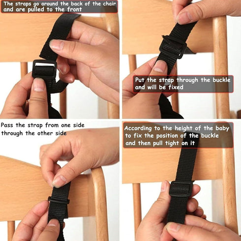 5 5 Universal Point Harness Baby Seat Belt, Adjustable Harness Baby Safety Strap, Safety Child Seat Belt with Pad