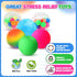 6 Set Squishy Sensory Stress Squeezing Balls forAdults: Best Calming Tool to Relieve Anxiety, Vent Mood and Improve