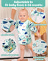 Lictin Baby Bibs for Boys Girls - Long Sleeve Waterproof Toddler Bibs, 0-24 Months Neutral Baby Smock