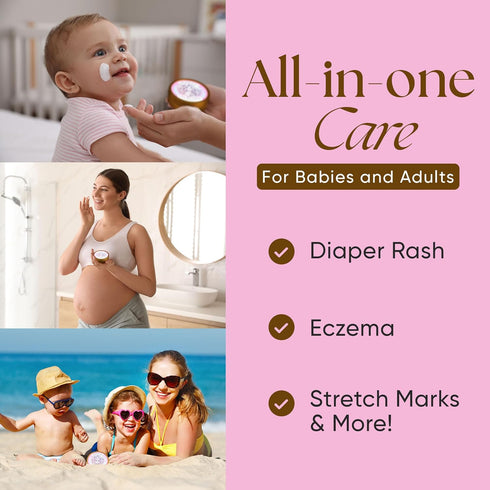 4 oz Eat My Face Baby & Mom Beef Tallow Cream Gentle Enough for Newborns, Powerful Enough for Mom | Grass Fed, Organic