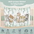 HawSkgFub Safari Jungle Baby Blanket - Eucalyptus Leaf Design, Elephant Giraffe Lion Flannel Fleece for Newborns 30 x 40