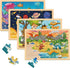 Puzzles for Kids Ages 4-6 - 4 Pack 24 PCs Jigsaw Puzzles, Educational Brain Teaser Boards for Toddlers