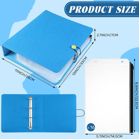 Windkream 16 Pack Sets 16 Felt Board Story Flannel Felt Story Board Pieces with a Multi Functional Pieces Storage