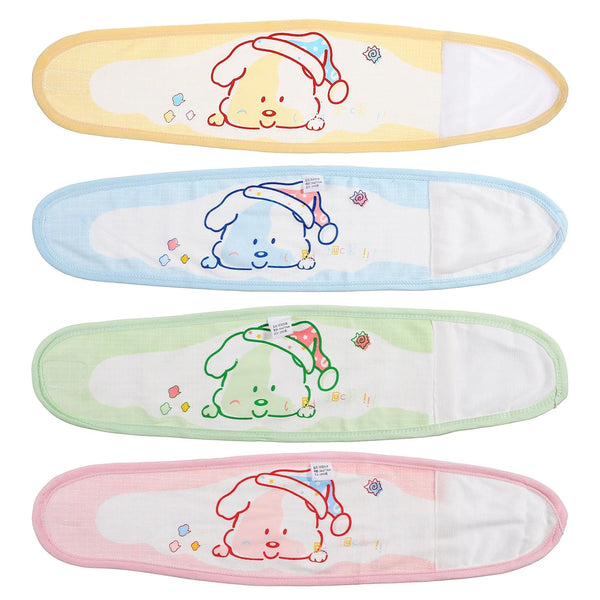 EXCEART Baby Belly Band 4-Pack - Newborn Umbilical Hernia Support, Breathable Navel Belt for 0-6 Months