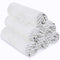 San Francisco Baby 6-Piece Bamboo Rayon Washcloths for Newborn - Soft, Absorbent, White