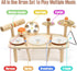 Set 2 11 1 2-3, 18+ Kids Drum - Montessori Toys for Year Old Boy Girl Birthday Gifts, in Wooden Musical Instruments