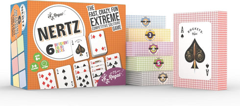 Regal Games Nertz Card Game for Kids & Adults - Decks of