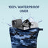 Whole Works 12.6" 14.6" Wet Bag for Gym Clothes Blue Camo - x Waterproof, Smell Proof, Machine Washable Sweat Bags