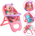 deAO Baby Doll Set with 20 Pieces Accessories, Crib Bed, High Chair, and Stroller Play Set
