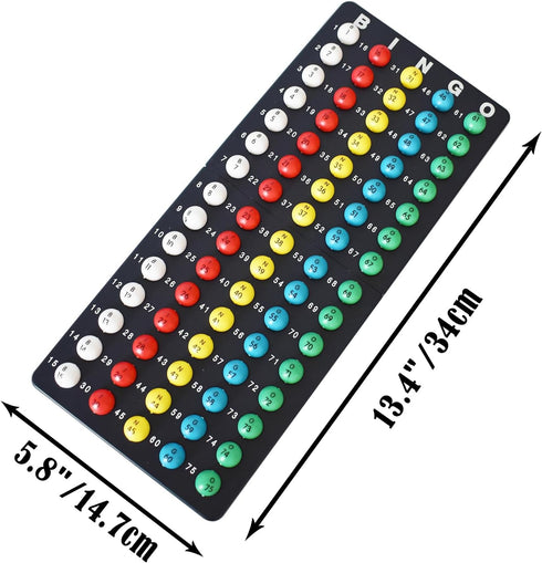 Set 8" Bag,100 Cards,1000 Chips,75 Yuanhe Complete Bingo Game - Includes Metal Round Cage with Big Storage Bingo