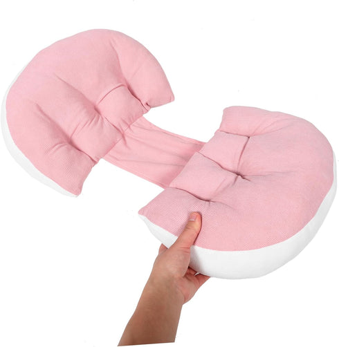 KOMBIUDA Maternity Pregnancy Pillow for Women u Shaped Belly Support Cushion for Side Sleeping Lightweight and Portable