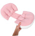 KOMBIUDA Maternity Pregnancy Pillow for Women u Shaped Belly Support Cushion for Side Sleeping Lightweight and Portable