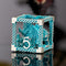 D&D Hollow Metal Blue White Dragons Polyhedral Dice Set for Dungeons and Dragons RPG Tabletop Games