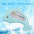 Cute Dolphin Bath Water Thermometer - Safe Bathing in Blue