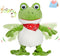 Houwsbaby 12 Green Frog Toy Croaking Frog Musical Stuffed Animal Frolick Froggy