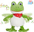 Houwsbaby 12 Green Frog Toy Croaking Frog Musical Stuffed Animal Frolick Froggy