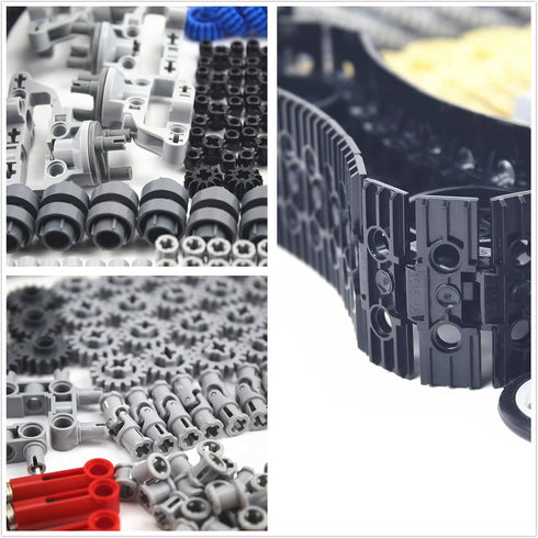 1533 Set PCS Technical Parts Building Block Accessories Vehicles Gears Cross Axles Wheels Connector Pieces Chain Link