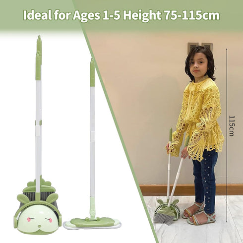 Set, Set Set 1-5,6pcs Midoneat Kids Cleaning Toy Mini Child Broom, Mop and Dustpan, Little Housekeeping Helper ,Pretend