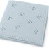 LullabyMall Knit Baby Blanket with Paw Print Pattern Soft Lightweight Breathable Newborn