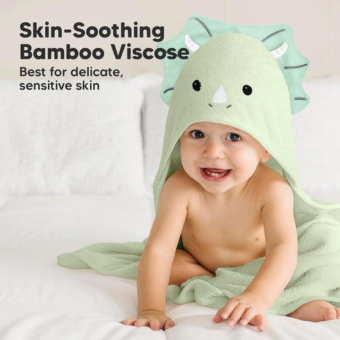 KeaBabies Baby Washcloths for Newborn, Kids and Baby Hooded Towel - Bath Baby Towels, Face Towel, Face Cloths - Baby